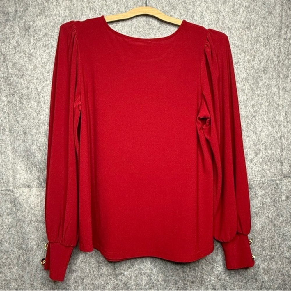 Fifty Street Red Long‎ Sleeve Top- Sz S